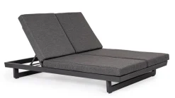 Discount Bizzotto LETTINO DOPPIO IN ALLUMINIO ANTRACITE WG21 - INFINITY