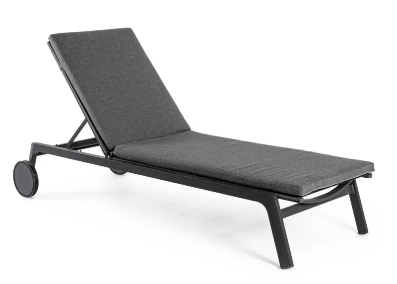 Bizzotto LETTINO IN ALLUMINIO CON RUOTE ANTRACITE WG21 - JALISCO