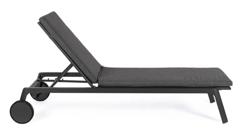 Bizzotto LETTINO IN ALLUMINIO CON RUOTE ANTRACITE WG21 - JALISCO