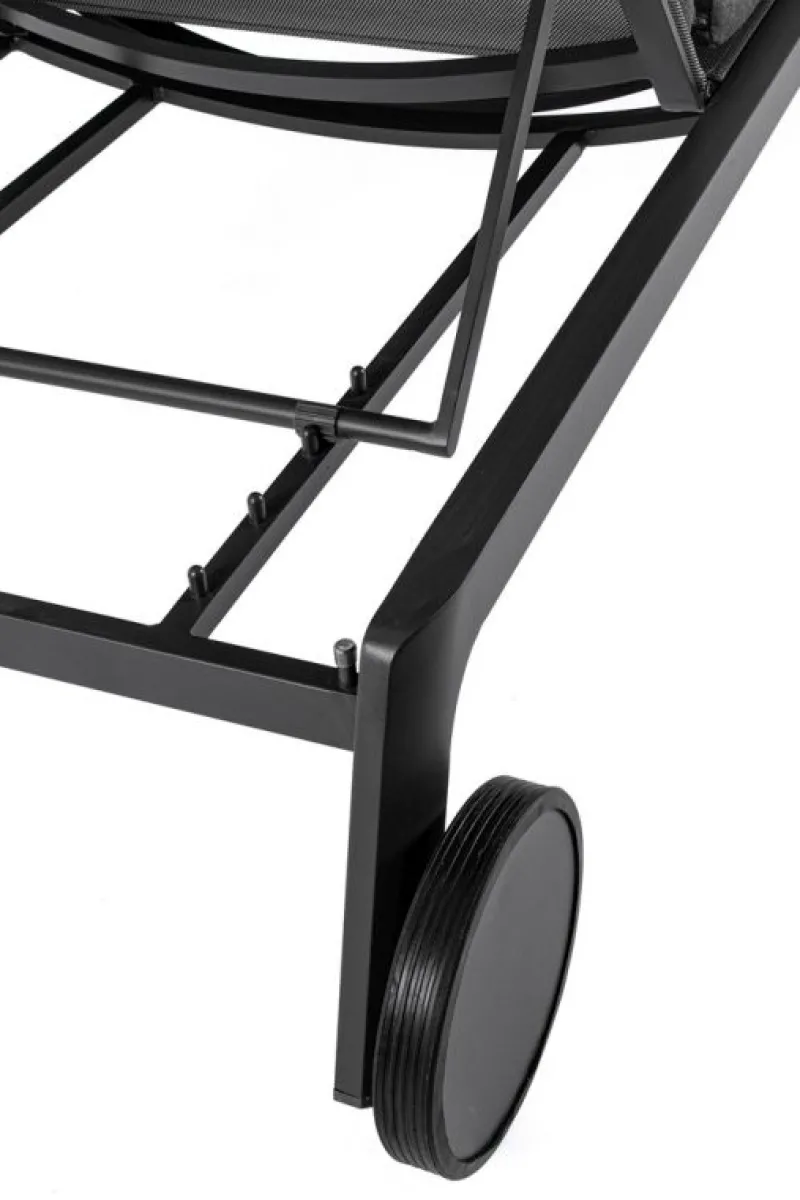 Bizzotto LETTINO IN ALLUMINIO CON RUOTE ANTRACITE WG21 - JALISCO