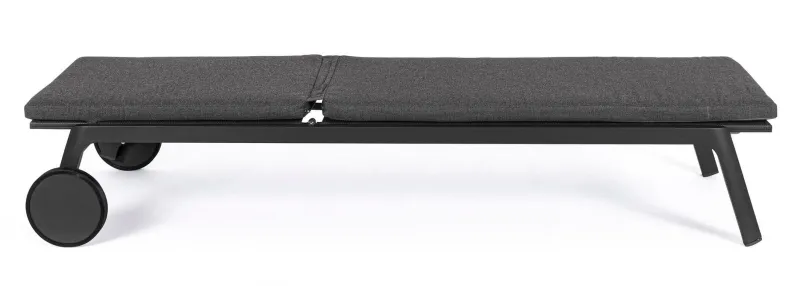 Bizzotto LETTINO IN ALLUMINIO CON RUOTE ANTRACITE WG21 - JALISCO