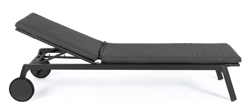 Bizzotto LETTINO IN ALLUMINIO CON RUOTE ANTRACITE WG21 - JALISCO