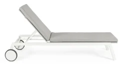 Discount Bizzotto LETTINO IN ALLUMINIO CON RUOTE BIANCO WG20 - JALISCO