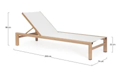 Bizzotto LETTINO SKIPPER NEW C-RUOTE NAT/BIANCO