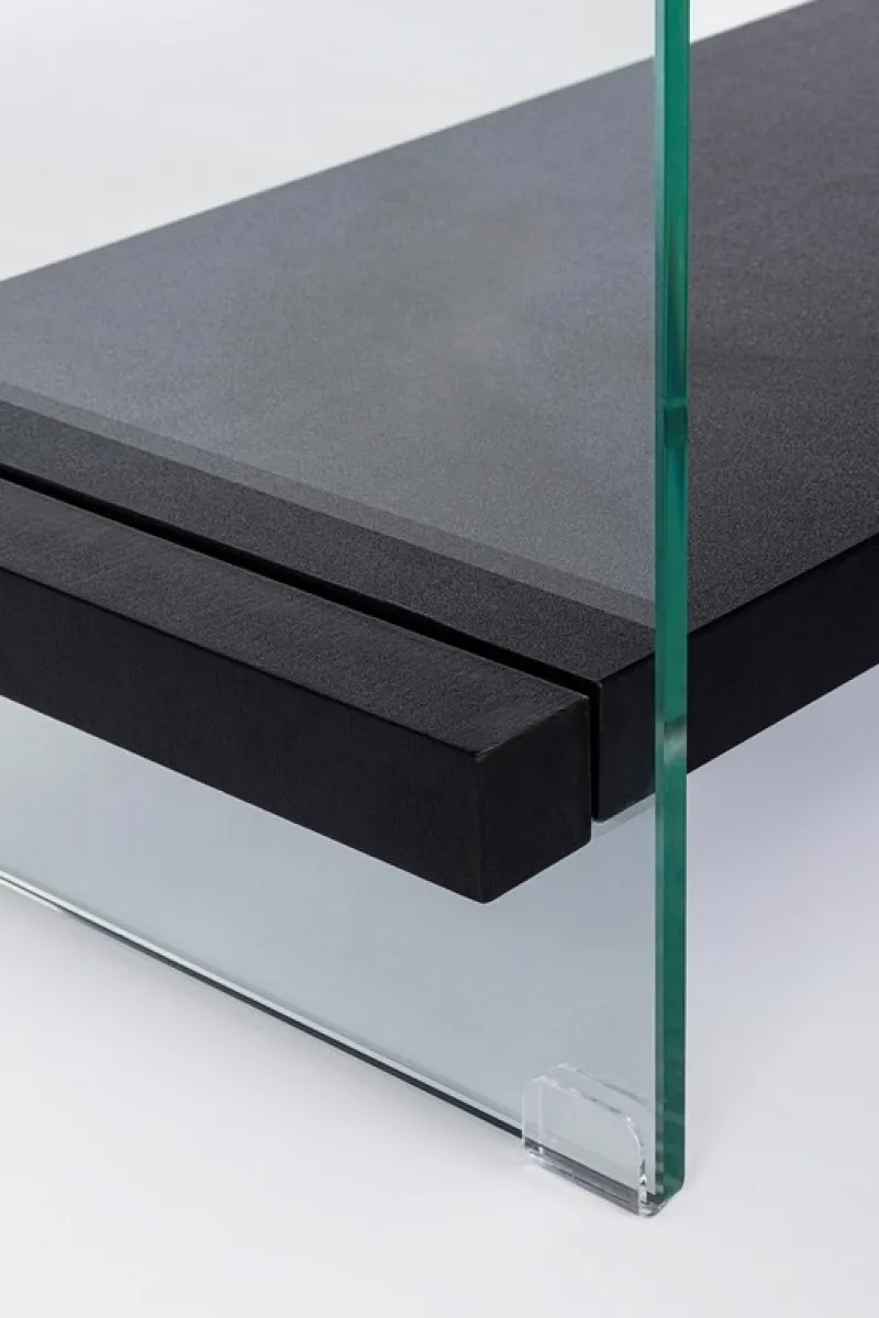 Bizzotto LIBRERIA 2 CASSETTI NERA - LINE WOOD