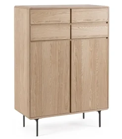 Outlet Bizzotto MOBILE ALTO IN LEGNO NATURALE - WIDALD