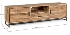 Discount Bizzotto MOBILE PORTA TV IN LEGNO - ELMER