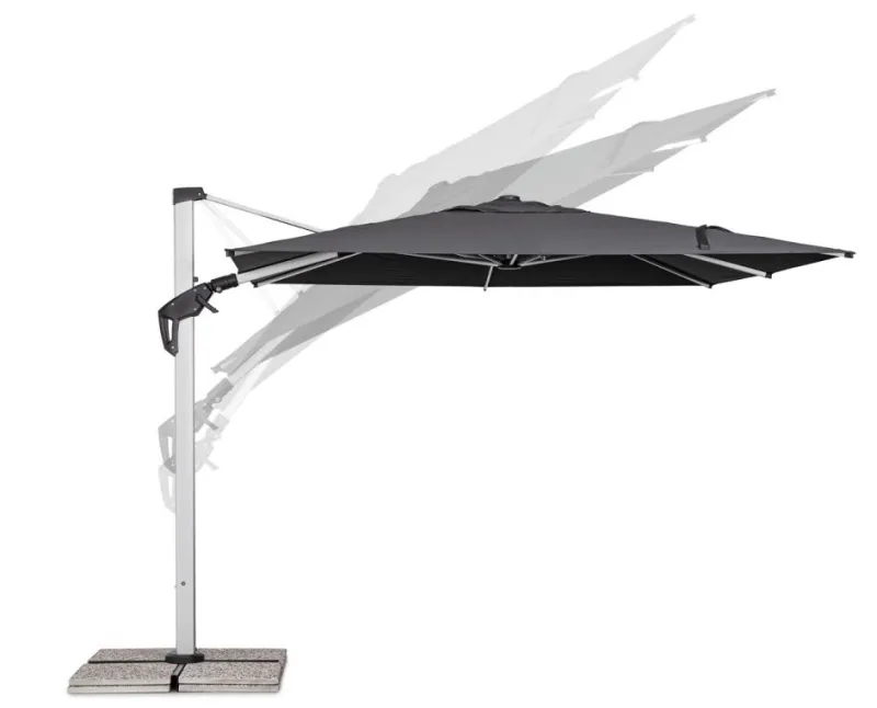 Discount Bizzotto OMBRELLONE BRACCIO ARIES 3X3 ANOD-GRI T