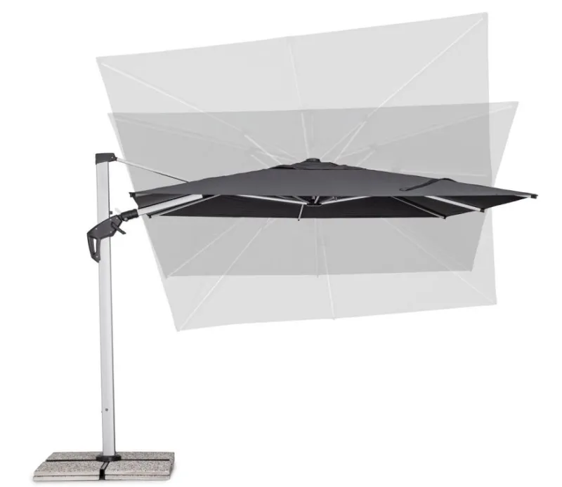 Discount Bizzotto OMBRELLONE BRACCIO ARIES 3X3 ANOD-GRI T