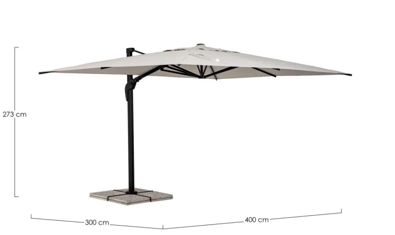 Hot Bizzotto OMBRELLONE BRACCIO ARIES3X4 ANTR-NAT T