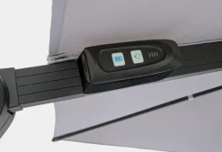 Online Bizzotto OMBRELLONE BRACCIO CON LED IN ALLUMINIO 3X3 ANTRACITE - INES