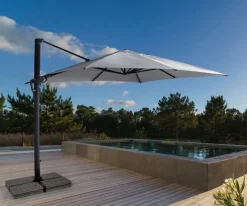 Hot Bizzotto OMBRELLONE BRACCIO IN ALLUMINIO 3X3 ANTRACITE - INES