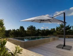 New Bizzotto OMBRELLONE BRACCIO IN ALLUMINIO 3X4 ANTRACITE - INES