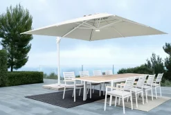 New Bizzotto OMBRELLONE BRACCIO IN ALLUMINIO 3X4 BIANCO - EDEN