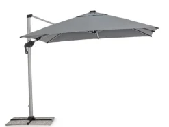 Best Bizzotto OMBRELLONE BRACCIO IN ALLUMINIO 3X3 ANTRACITE - INES