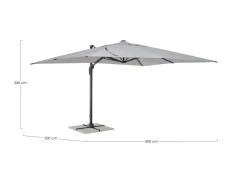 Hot Bizzotto OMBRELLONE BRACCIO VEGA 3X4 ANTR-GRI CH