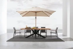 Outlet Bizzotto OMBRELLONE IN ALLUMINIO 3X4 BEIGE - ORION