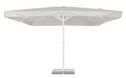 Clearance Bizzotto OMBRELLONE IN ALLUMINIO 4X4 BIANCO GRIGIO - ALGHERO