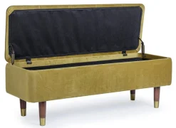 Best Bizzotto PANCA CONTENITORE IN VELLUTO OLIVE - KIRA