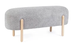 Outlet Bizzotto PANCA EFFETTO BOUCLE' GRIGIO CHIARO - DAYLA