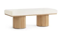 Sale Bizzotto PANCA EFFETTO BOUCLE' NATURALE - FLORIANA