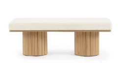 Sale Bizzotto PANCA EFFETTO BOUCLE' NATURALE - FLORIANA