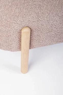 Bizzotto PANCA EFFETTO BOUCLE' ROSA ANTICO - DAYLA