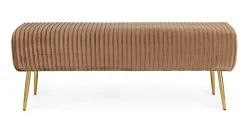 Outlet Bizzotto PANCA IN VELLUTO BRONZO - SELENA