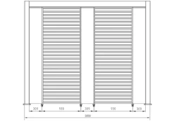 Sale Bizzotto PANNELLO VERTICALE PERGOLA OCEAN BIANCO