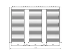 Best Bizzotto PANNELLO VERTICALE PERGOLA OCEAN ANTRAC