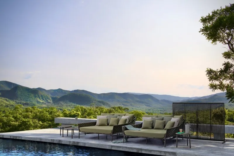 Outlet Bizzotto PARAVENTO PAXSON 180X120 OLIV QS24