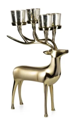 Discount Bizzotto P.CANDELA 4P GLOWER RENNA ST ORO