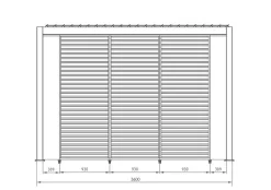 Sale Bizzotto PERGOLA OCEAN 3.6X6 ANTRACITE