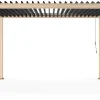 Outlet Bizzotto PERGOLA OCEAN 3X4 NATURAL-ANTRACITE