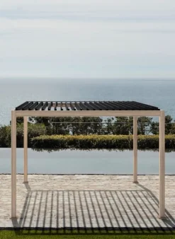 Outlet Bizzotto PERGOLA OCEAN 3X4 NATURAL-ANTRACITE