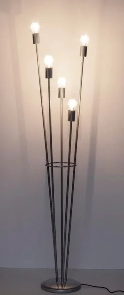 Best Bizzotto PIANTANA FIACCOLA 5LUCI ARGENTO H155