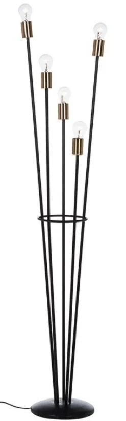 Best Bizzotto PIANTANA FIACCOLA 5LUCI NERO H155