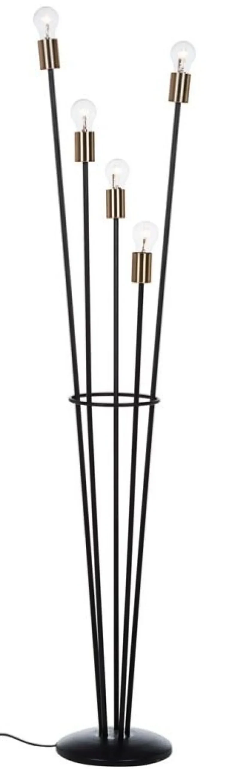 Best Bizzotto PIANTANA FIACCOLA 5LUCI NERO H155