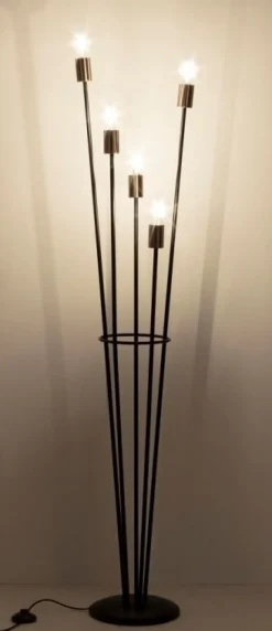 Best Bizzotto PIANTANA FIACCOLA 5LUCI NERO H155