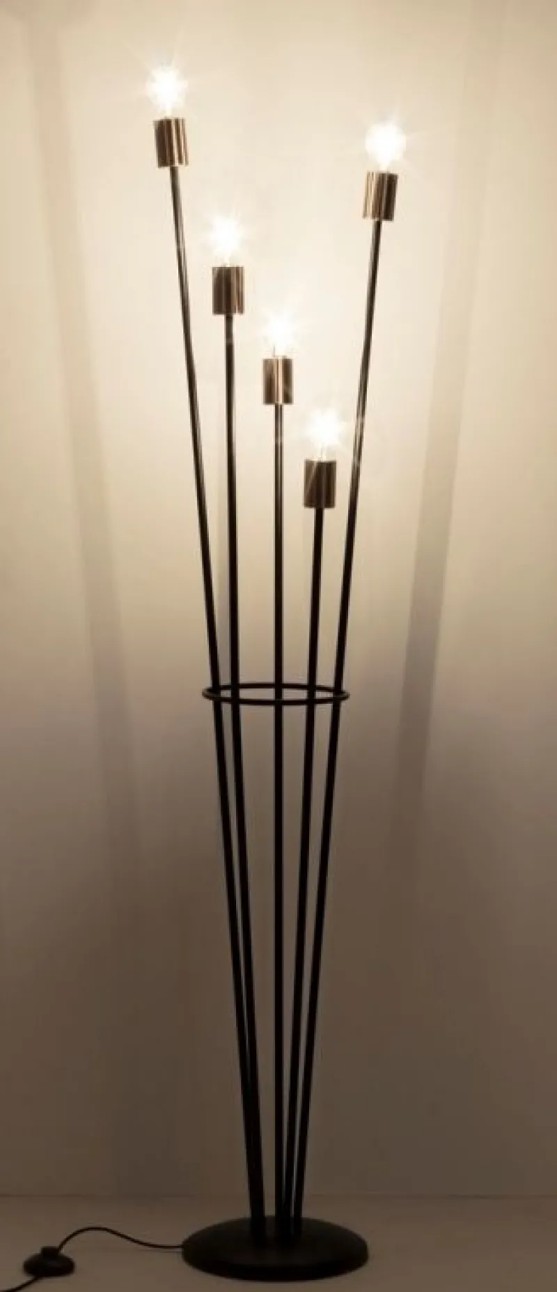 Best Bizzotto PIANTANA FIACCOLA 5LUCI NERO H155