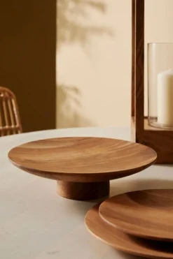 Outlet Bizzotto PIATTO DECORATIVO AIMI LEGNO NATURAL D23