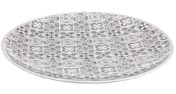 Outlet Bizzotto PIATTO DECORATIVO ARES CR GRIGIO