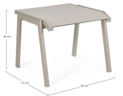 Discount Bizzotto POGGIAPIEDI IN ALLUMINIO IMPILABILE TORTORA GK51 - VICTOR