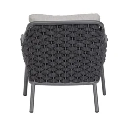 Outlet Bizzotto POLTRONA ANTRACITE QS22/GRAPHITE - EVERLY