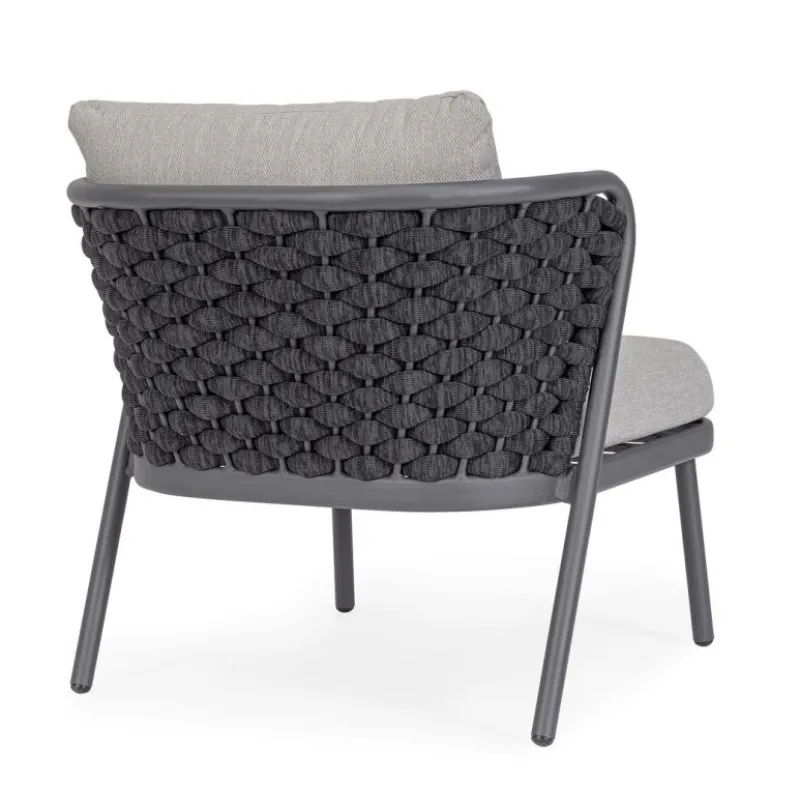 Online Bizzotto POLTRONA ANTRACITE QS22/GRAPHITE - HARLOW