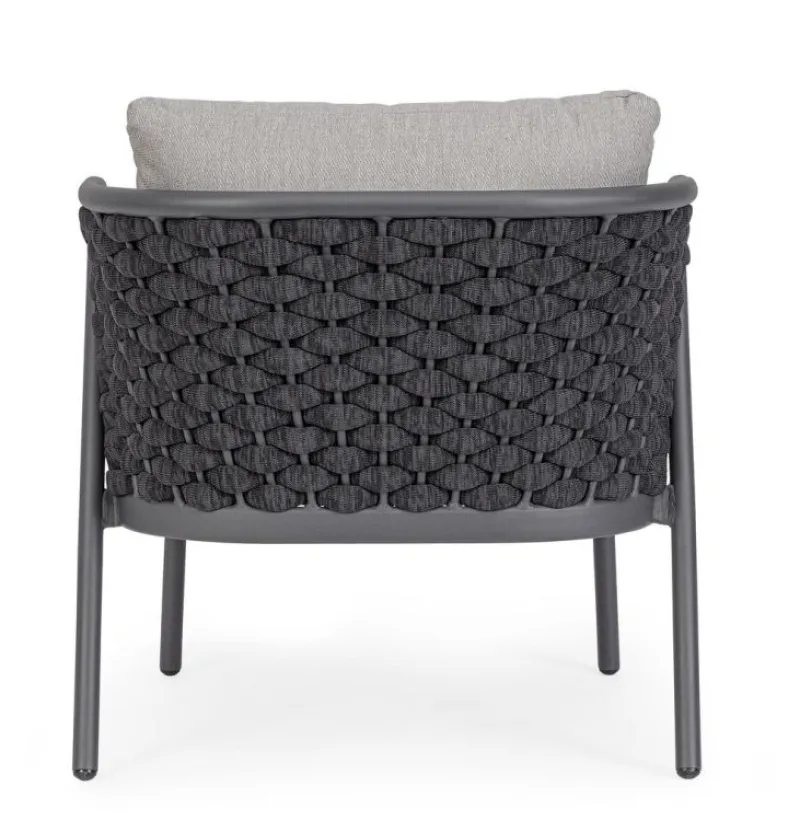 Online Bizzotto POLTRONA ANTRACITE QS22/GRAPHITE - HARLOW