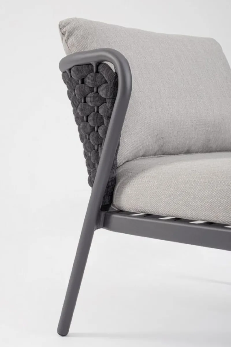 Online Bizzotto POLTRONA ANTRACITE QS22/GRAPHITE - HARLOW