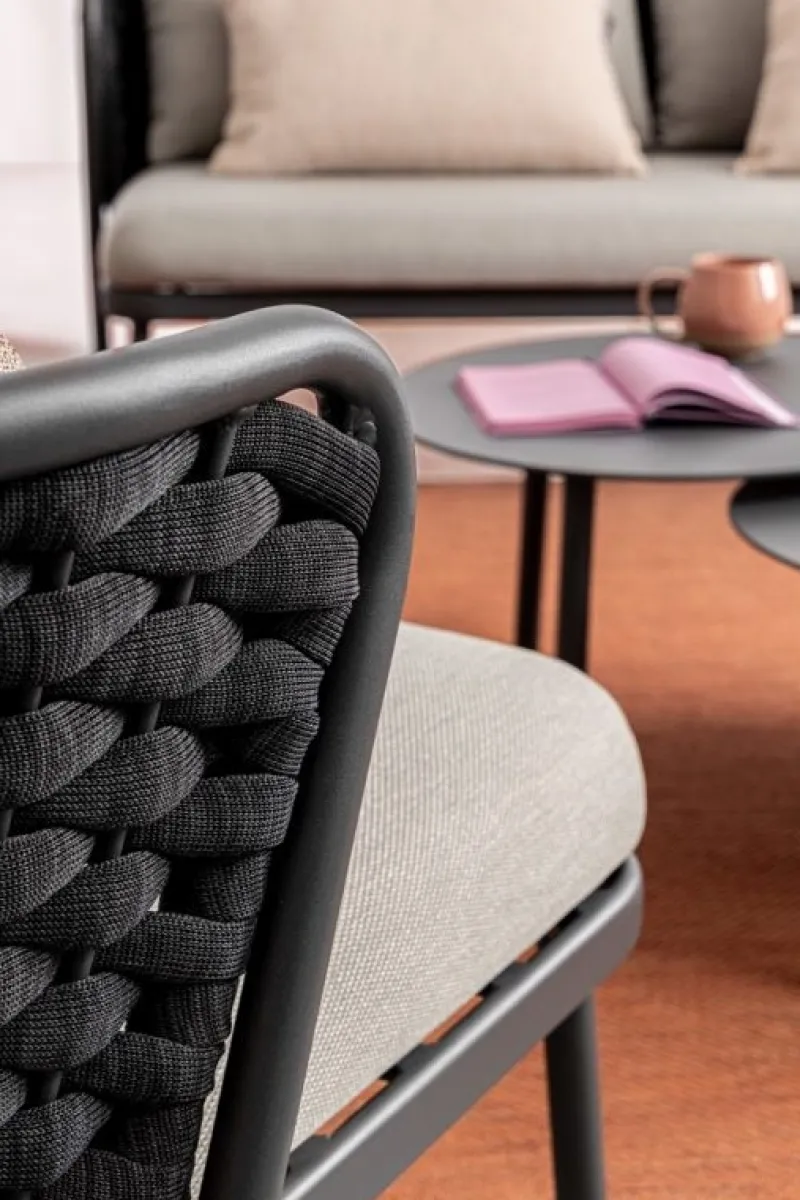 Online Bizzotto POLTRONA ANTRACITE QS22/GRAPHITE - HARLOW