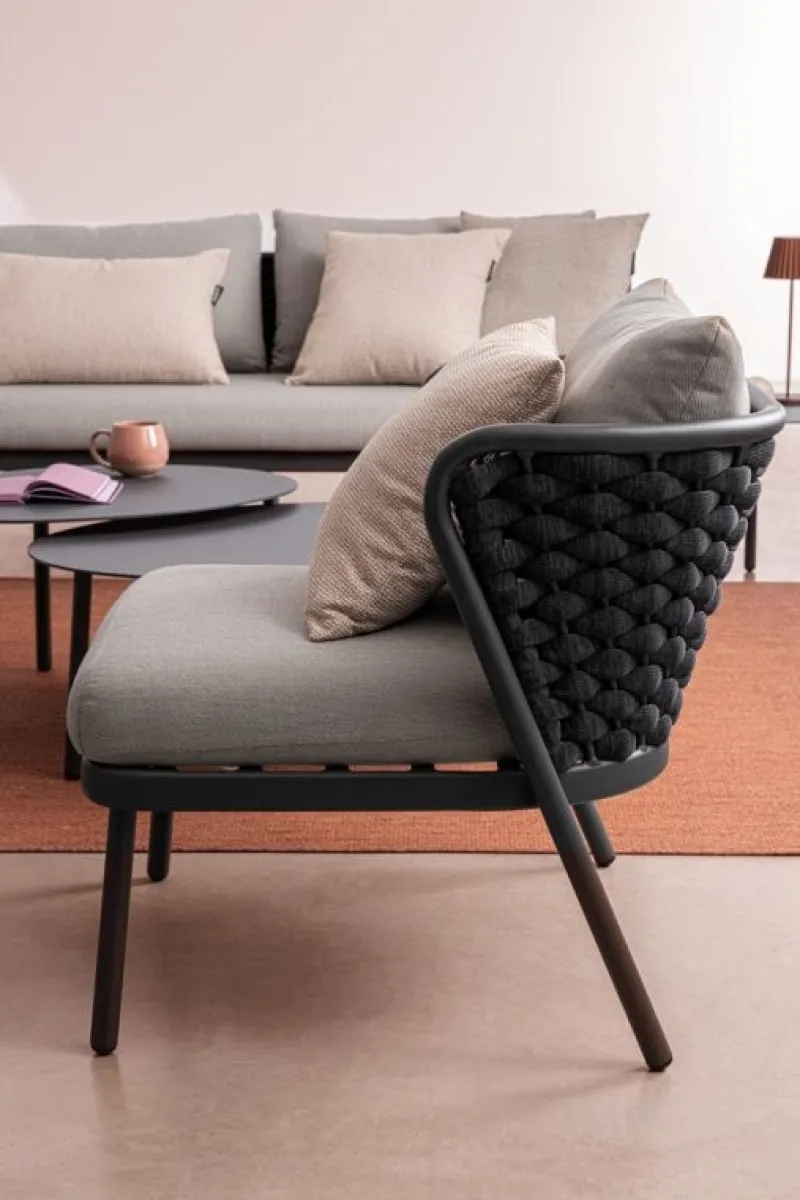 Online Bizzotto POLTRONA ANTRACITE QS22/GRAPHITE - HARLOW