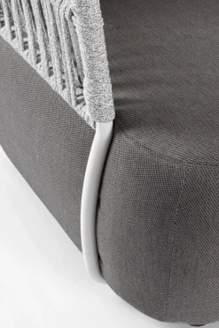 Clearance Bizzotto POLTRONA BIANCO/GRIGIO - PALMER